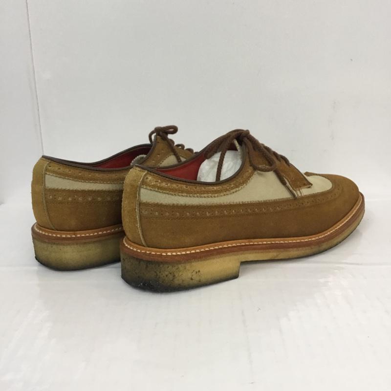 アールジェイビー R.J.B 革靴 革靴 1662 L116 ウィングチップスウェードシューズ US:8 無地 ベージュ / ベージュ / X 茶 / ブラウン / メンズ USED 古着 中古 10054016