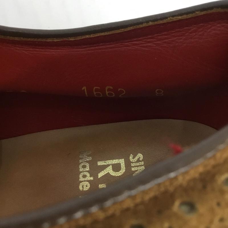 アールジェイビー R.J.B 革靴 革靴 1662 L116 ウィングチップスウェードシューズ US:8 無地 ベージュ / ベージュ / X 茶 / ブラウン / メンズ USED 古着 中古 10054016