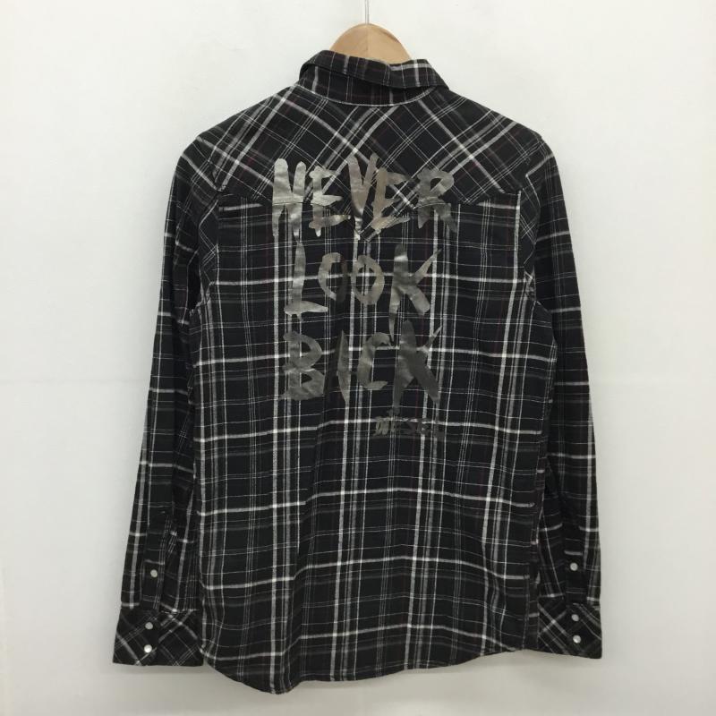 ディーゼル DIESEL シャツ、ブラウス 長袖 XL チェック 黒 / ブラック / X 白 / ホワイト / X 赤 / レッド / X 青 / ブルー / メンズ USED 古着 中古 10054037