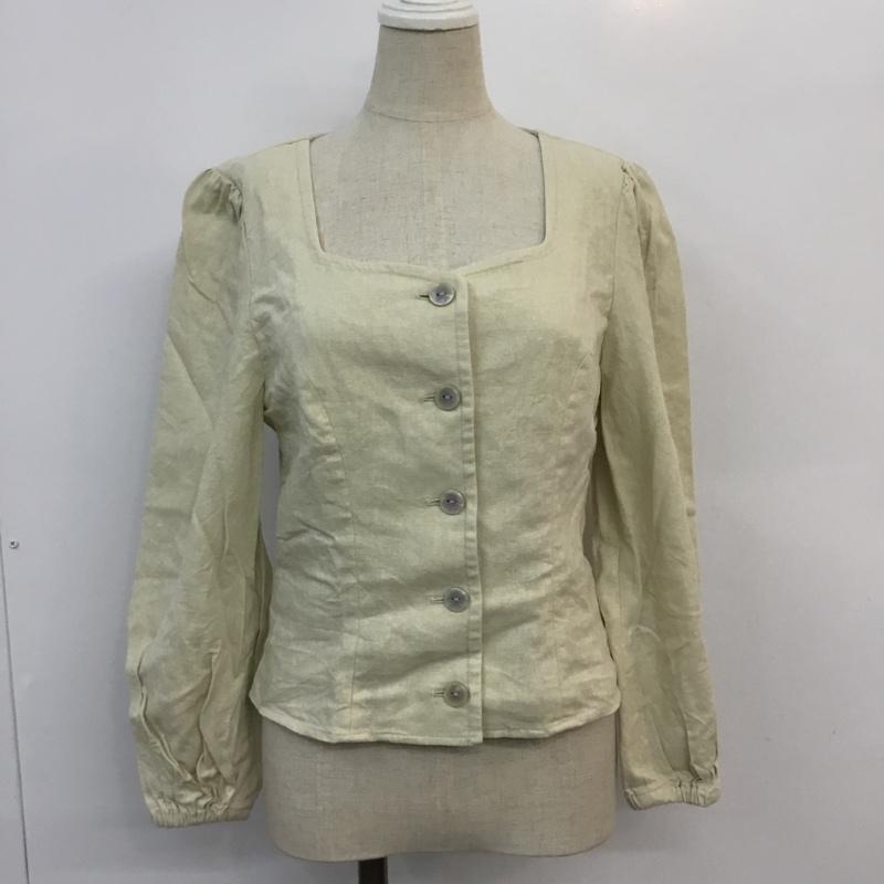 スライ SLY カットソー 長袖 スクエアネック 1 無地 アイボリー / アイボリー / レディース USED 古着 中古 10054126