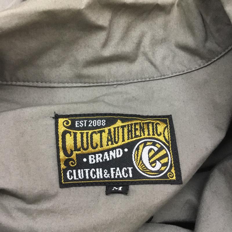 クラクト CLUCT シャツ、ブラウス 長袖 M 無地 チャコールグレー / チャコールグレー / メンズ USED 古着 中古 10054194