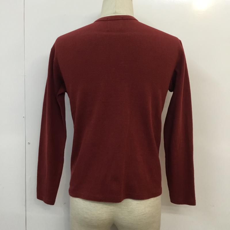 フーパーワークス HOOPER WORKS Tシャツ 長袖 無地 えんじ / ワインレッド / メンズ USED 古着 中古 10054197