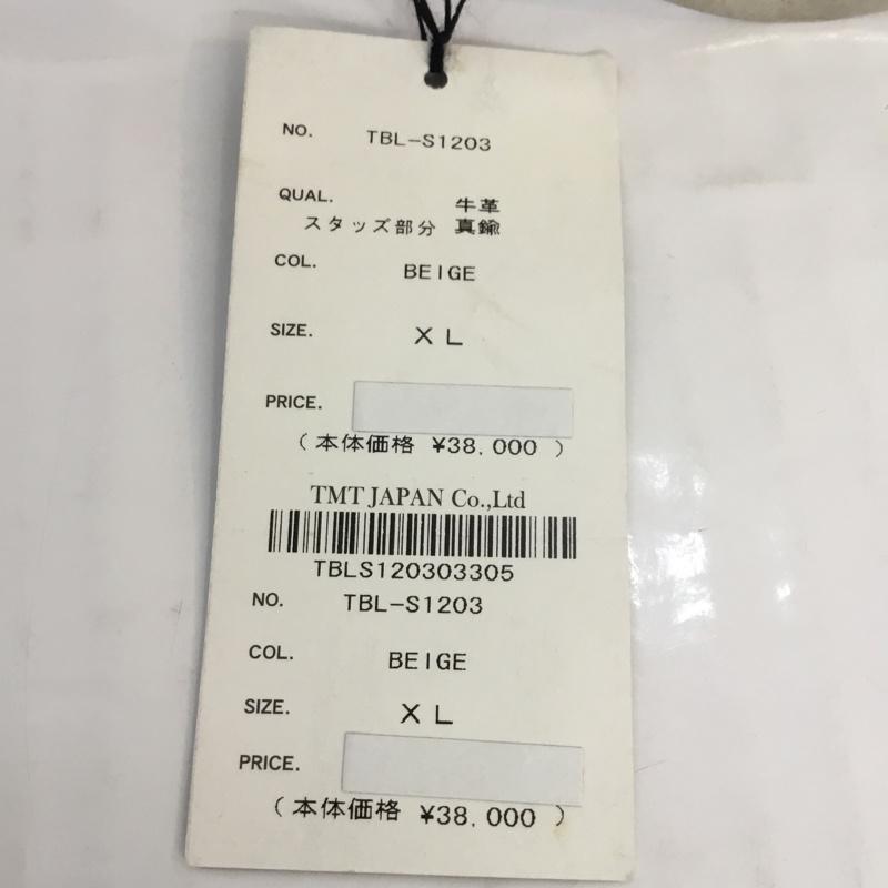 ティーエムティー TMT ベルト・バックル ベルト TBL-S1203 タグ付き XL スタッズ ベージュ / ベージュ / メンズ USED 古着 中古 10054263
