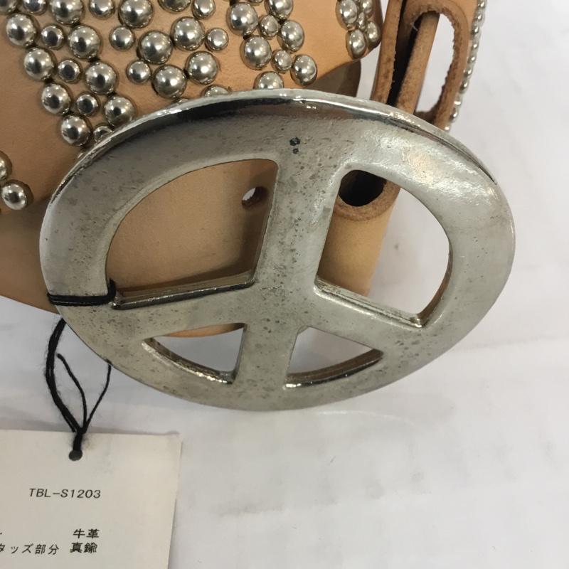 ティーエムティー TMT ベルト・バックル ベルト TBL-S1203 タグ付き XL スタッズ ベージュ / ベージュ / メンズ USED 古着 中古 10054263