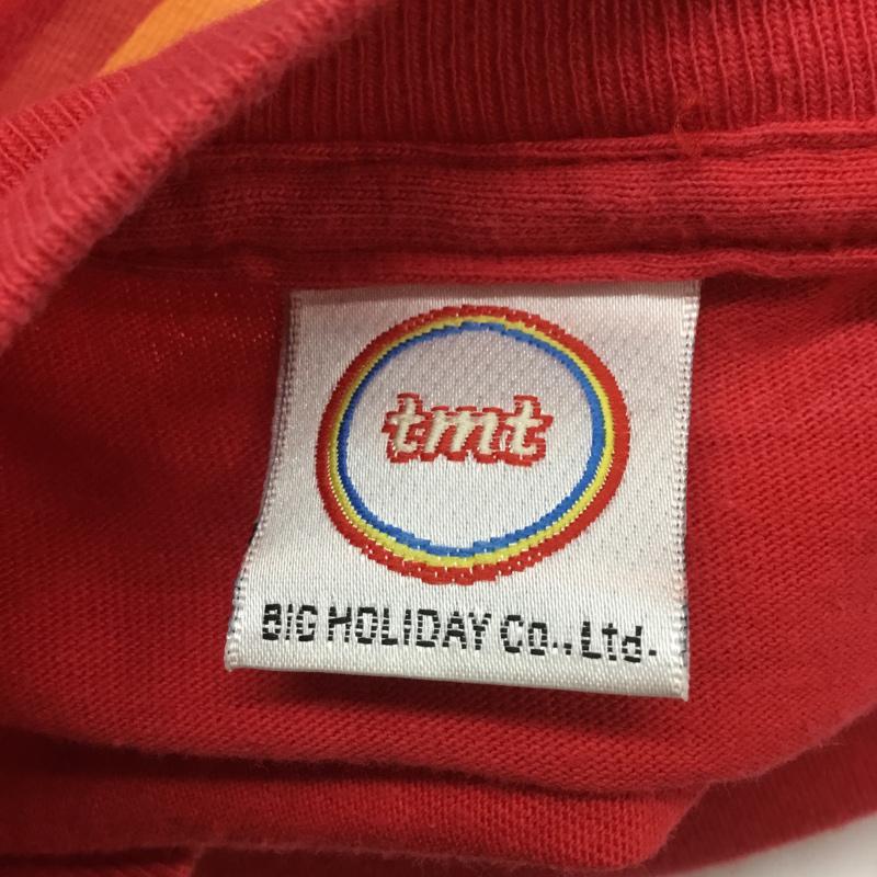 ティーエムティー TMT Tシャツ 半袖 M プリント 赤 / レッド / メンズ USED 古着 中古 10054273