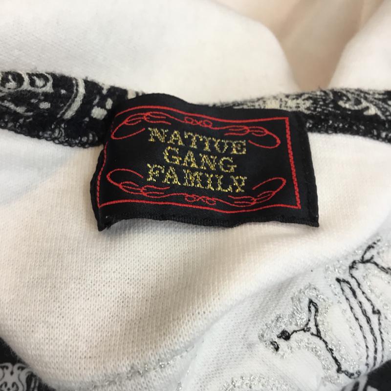 ネイティブ ギャング ファミリー NATIVE GANG FAMILY Tシャツ 半袖 プリント 桃 / ピンク / メンズ USED 古着 中古 10054283