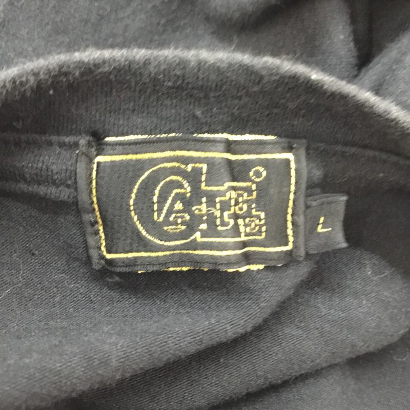 キャリー CALEE Tシャツ 半袖 L ロゴ、文字 X プリント 黒 / ブラック / メンズ USED 古着 中古 10054287