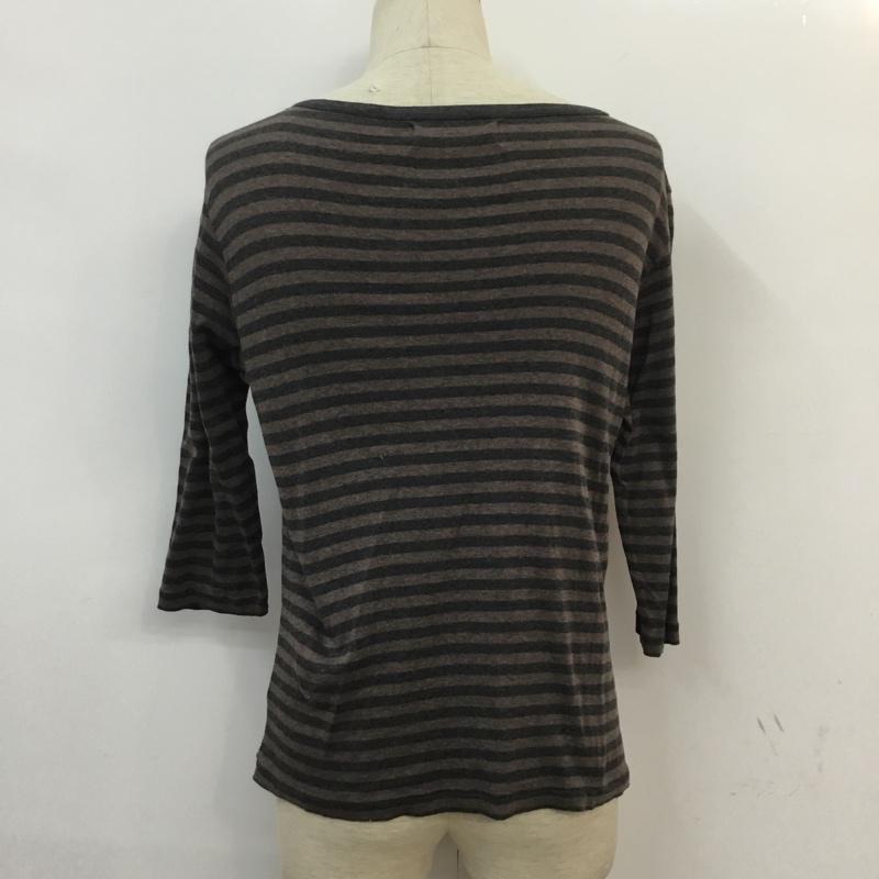 ラウンジリザード LOUNGE LIZARD Tシャツ 七分袖 3 ボーダー柄 マルチカラー / マルチカラー / メンズ USED 古着 中古 10054289