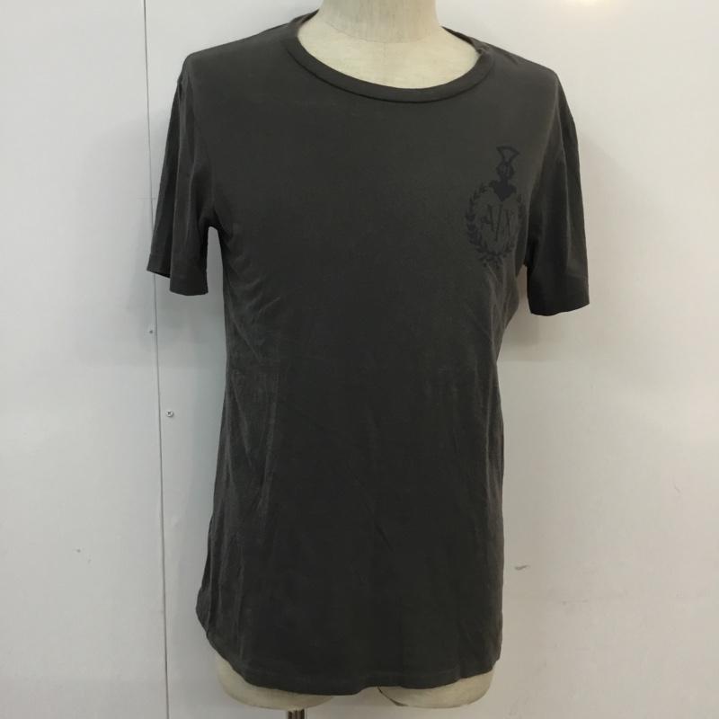 アルマーニエクスチェンジ A/X ARMANIEXCHANGE Tシャツ 半袖 プリント クルーネック S プリント チャコールグレー / チャコールグレー / メンズ USED 古着 中古 10054313