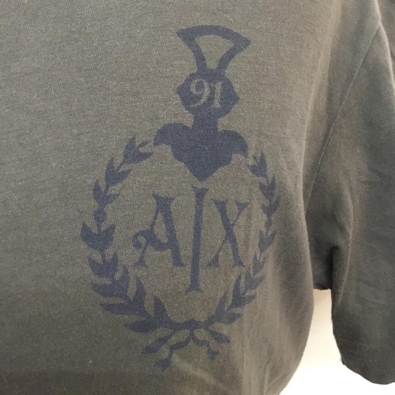 アルマーニエクスチェンジ A/X ARMANIEXCHANGE Tシャツ 半袖 プリント クルーネック S プリント チャコールグレー / チャコールグレー / メンズ USED 古着 中古 10054313
