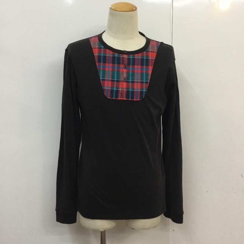 フィフティーファイブディーエスエル 55DSL Tシャツ 長袖 L 無地 X チェック マルチカラー / マルチカラー / メンズ USED 古着 中古 10054328