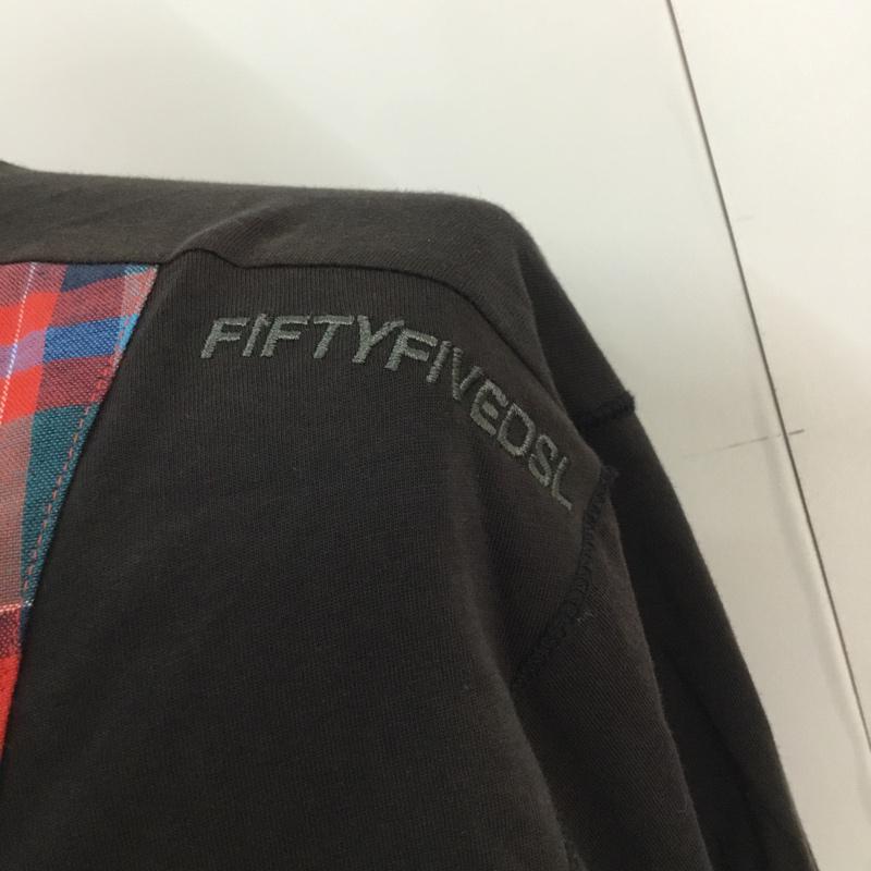 フィフティーファイブディーエスエル 55DSL Tシャツ 長袖 L 無地 X チェック マルチカラー / マルチカラー / メンズ USED 古着 中古 10054328