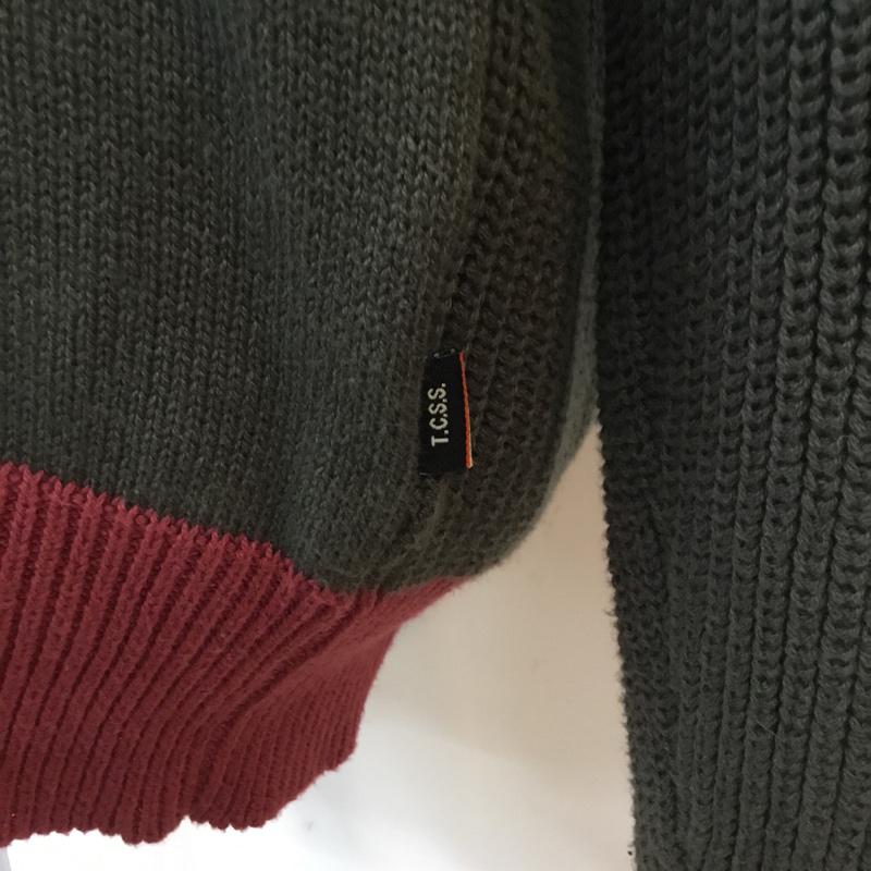 ザ クリティカル スライド ソサイエティ The Critical Slide Society ニット、セーター 長袖 XL ロゴ、文字 マルチカラー / マルチカラー / メンズ USED 古着 中古 10054339