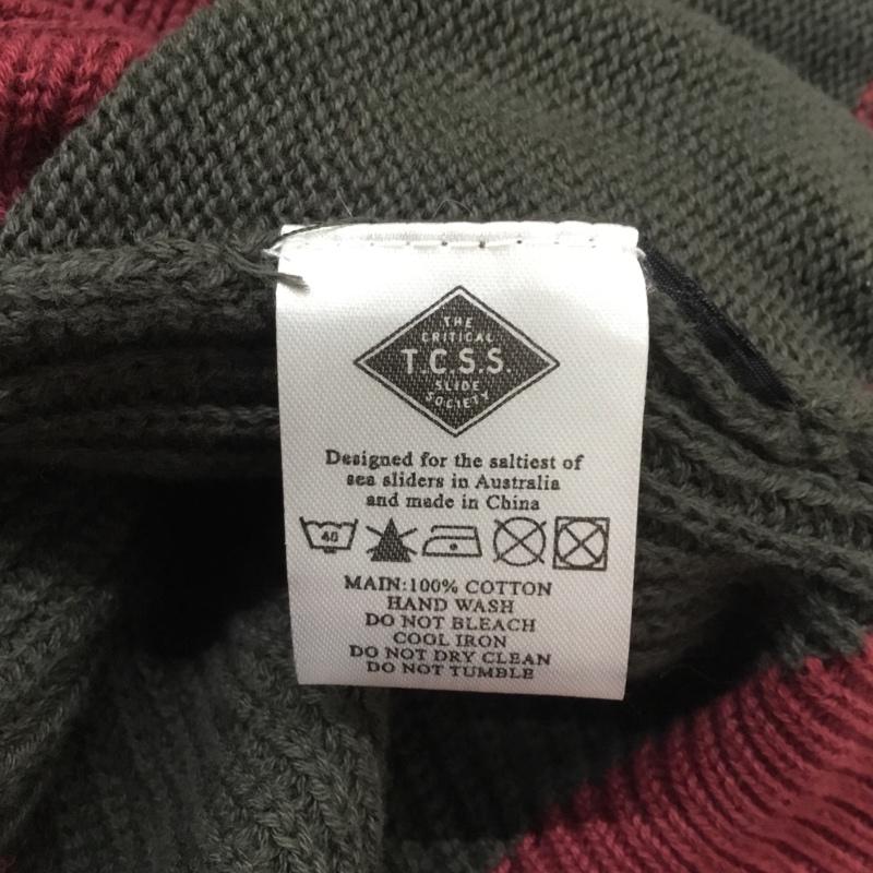 ザ クリティカル スライド ソサイエティ The Critical Slide Society ニット、セーター 長袖 XL ロゴ、文字 マルチカラー / マルチカラー / メンズ USED 古着 中古 10054339