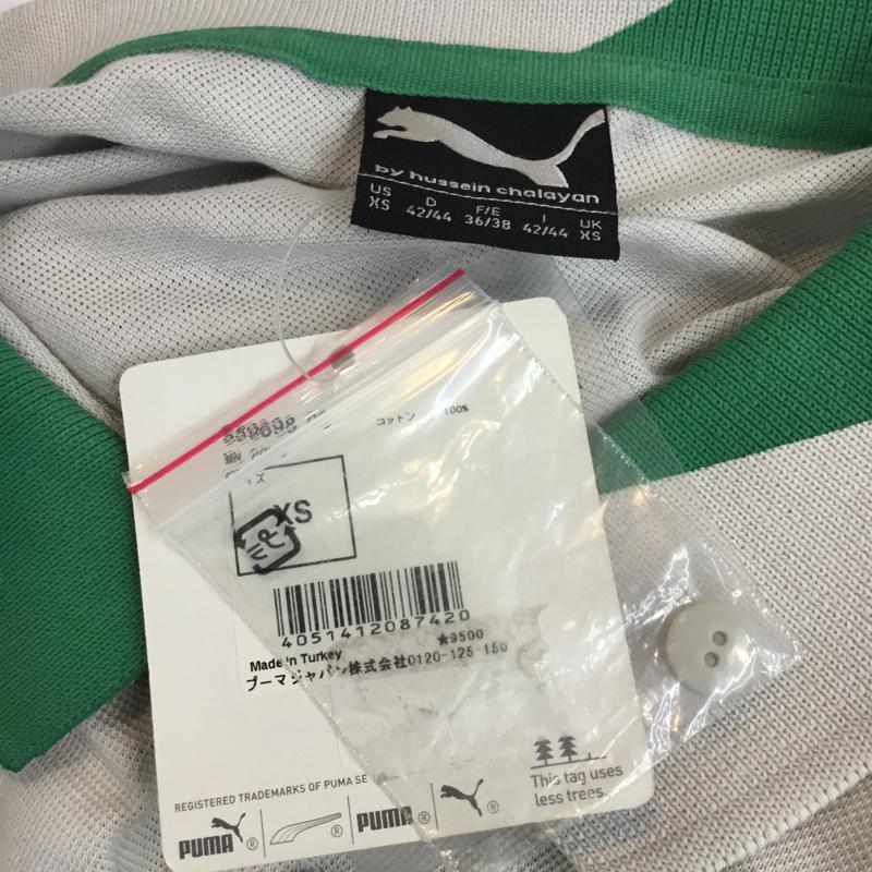 プーマ PUMA ポロシャツ 半袖 XS 無地 灰 / グレー / メンズ USED 古着 中古 10054344