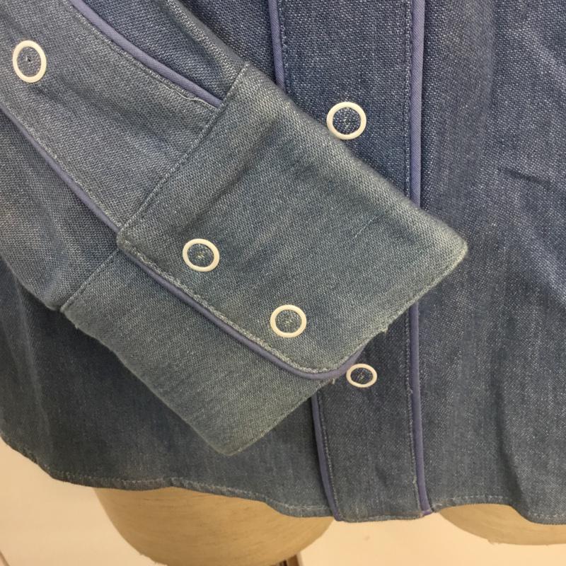 アイリーライフ IRIE LIFE シャツ、ブラウス 長袖 XL 無地 水色 / ライトブルー / メンズ USED 古着 中古 10054348