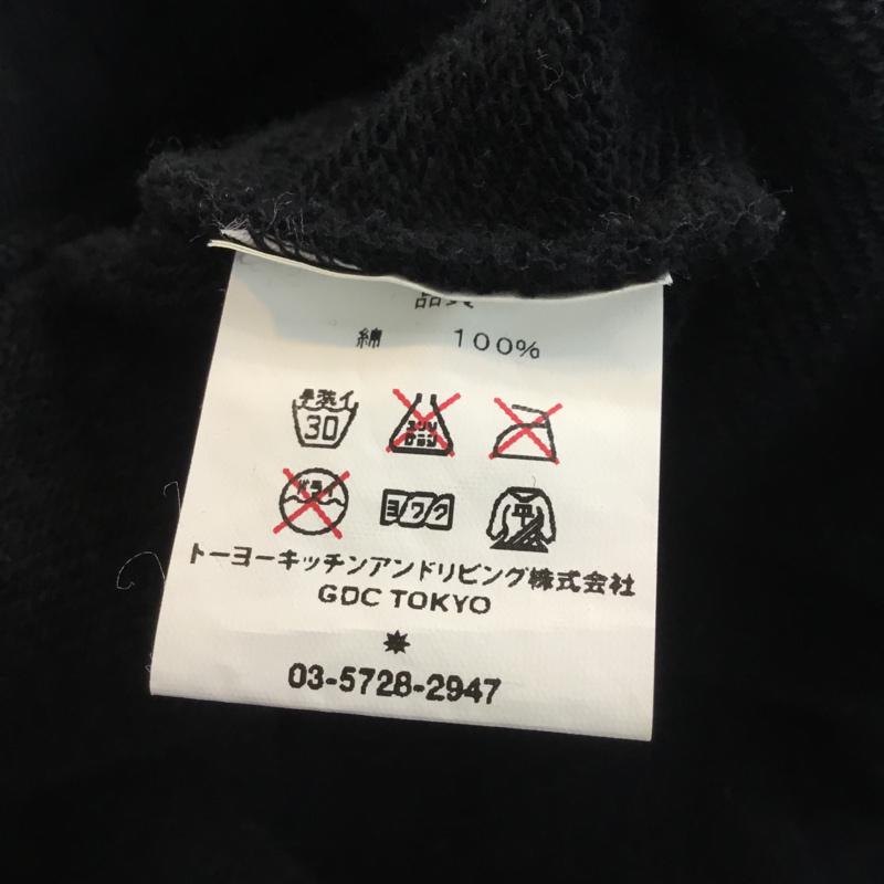 ジーディーシー GDC トレーナー 長袖 M ロゴ、文字 黒 / ブラック / メンズ USED 古着 中古 10054350