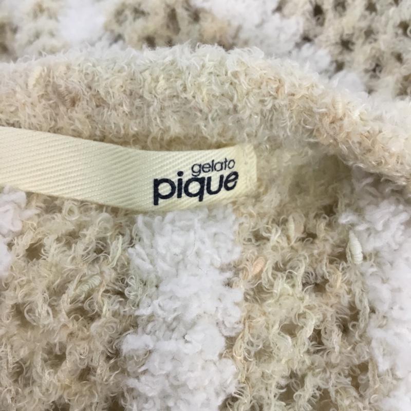 ジェラートピケ gelato pique ニット、セーター 半袖 FREE ストライプ マルチカラー / マルチカラー / レディース USED 古着 中古 10054374