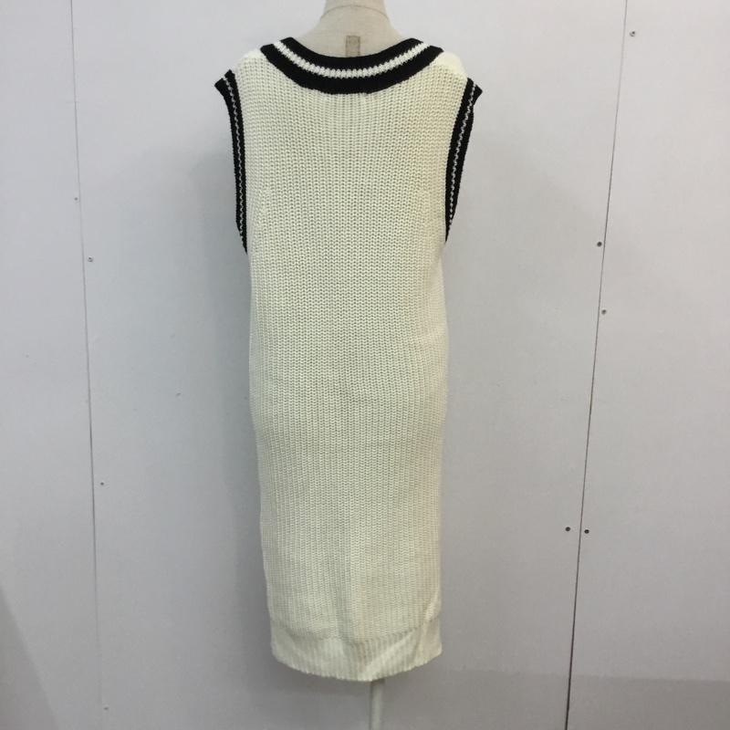 アーバンリサーチ URBAN RESEARCH ワンピース ミニスカート ニットベスト ワンピース FREE 無地 白 / ホワイト / レディース USED 古着 中古 10054375