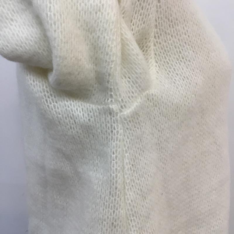 セシルマクビー CECIL McBEE ニット、セーター 長袖 M 無地 白 / ホワイト / レディース USED 古着 中古 10054443