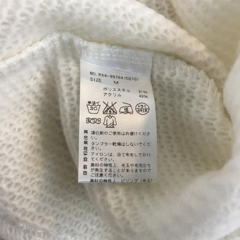 セシルマクビー CECIL McBEE ニット、セーター 長袖 M 無地 白 / ホワイト / レディース USED 古着 中古 10054443