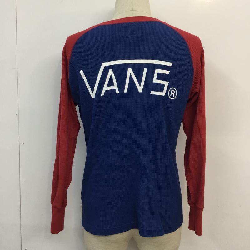 ダブルタップス W)TAPS Tシャツ 長袖 VANS M 無地 X ロゴ、文字 赤 / レッド / X 紺 / ネイビー / メンズ USED 古着 中古 10054520