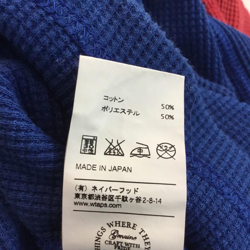 ダブルタップス W)TAPS Tシャツ 長袖 VANS M 無地 X ロゴ、文字 赤 / レッド / X 紺 / ネイビー / メンズ USED 古着 中古 10054520