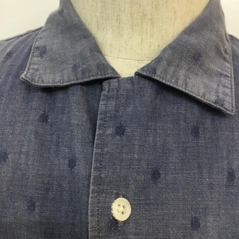 ダブルタップス W)TAPS シャツ、ブラウス 半袖 M 総柄 水色 / ライトブルー / メンズ USED 古着 中古 10054524