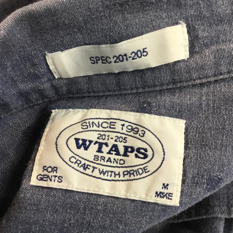ダブルタップス W)TAPS シャツ、ブラウス 半袖 M 総柄 水色 / ライトブルー / メンズ USED 古着 中古 10054524