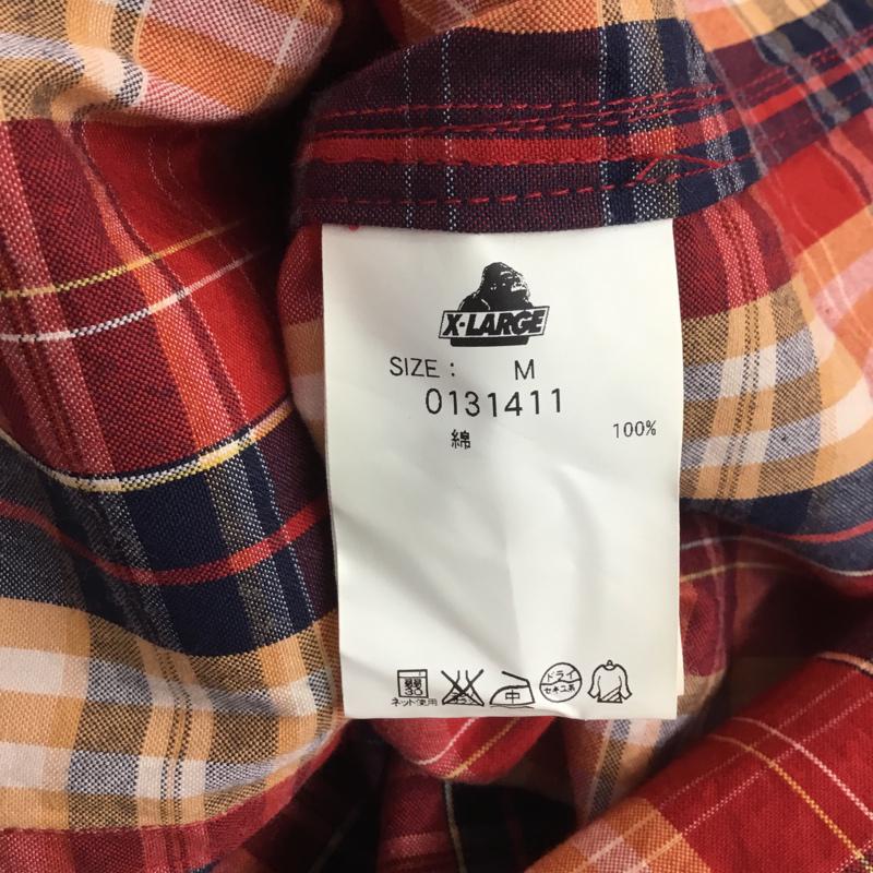 エクストララージ XLARGE シャツ、ブラウス 七分袖 M チェック マルチカラー / マルチカラー / メンズ USED 古着 中古 10054573