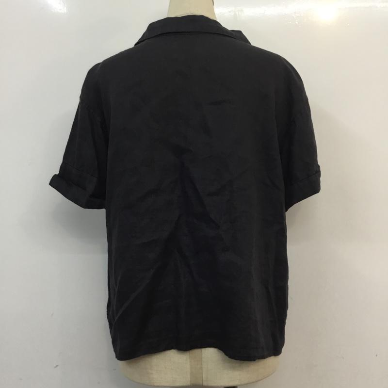 スローブイエナ SLOBE IENA シャツ、ブラウス 半袖 無地 黒 / ブラック / レディース USED 古着 中古 10054652