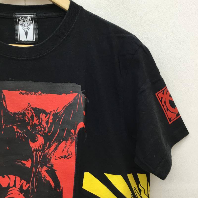 ヘックスアンチスタイル HEXANTISTYLE Tシャツ 半袖 L プリント 黒 / ブラック / X 赤 / レッド / X 黄 / イエロー / メンズ USED 古着 中古 10054735
