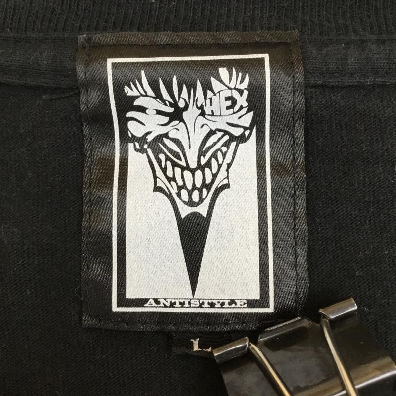 ヘックスアンチスタイル HEXANTISTYLE Tシャツ 半袖 L プリント 黒 / ブラック / X 赤 / レッド / X 黄 / イエロー / メンズ USED 古着 中古 10054735