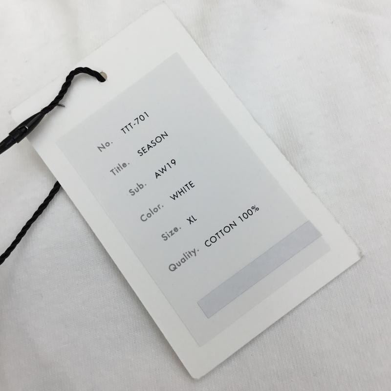 タンタン TANG TANG Tシャツ 長袖 AW19 L/S Tee XL ロゴ、文字 白 / ホワイト / X 緑 / グリーン / メンズ USED 古着 中古 10054840