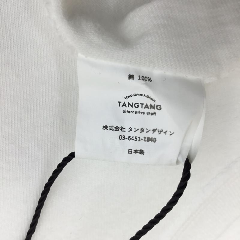 タンタン TANG TANG Tシャツ 長袖 AW19 L/S Tee XL ロゴ、文字 白 / ホワイト / X 緑 / グリーン / メンズ USED 古着 中古 10054840
