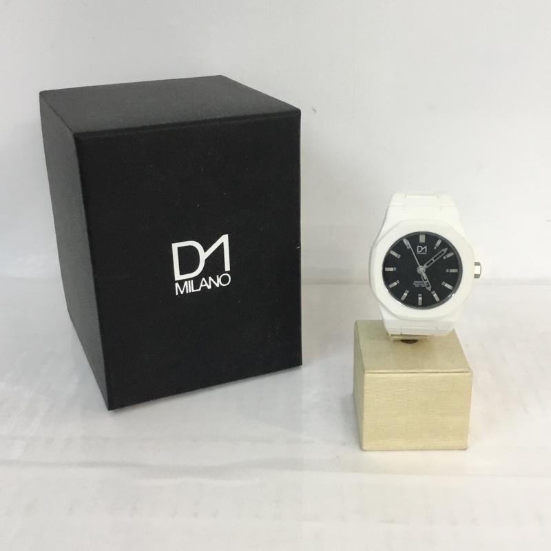 ディーワンミラノ D1 MILANO 腕時計 アナログ(クォーツ式) ESSENTIAL COLLECTION ES-03N 無地 白 / ホワイト / メンズ USED 古着 中古 10054937