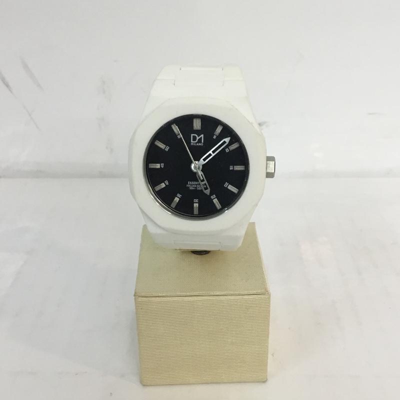 ディーワンミラノ D1 MILANO 腕時計 アナログ(クォーツ式) ESSENTIAL COLLECTION ES-03N 無地 白 / ホワイト / メンズ USED 古着 中古 10054937