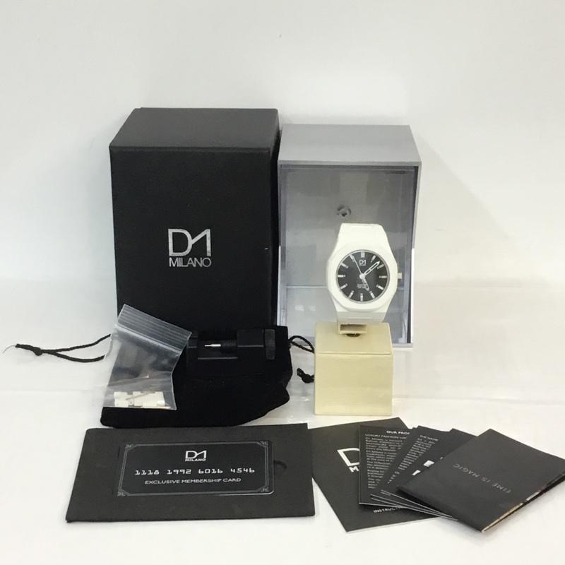 ディーワンミラノ D1 MILANO 腕時計 アナログ(クォーツ式) ESSENTIAL COLLECTION ES-03N 無地 白 / ホワイト / メンズ USED 古着 中古 10054937