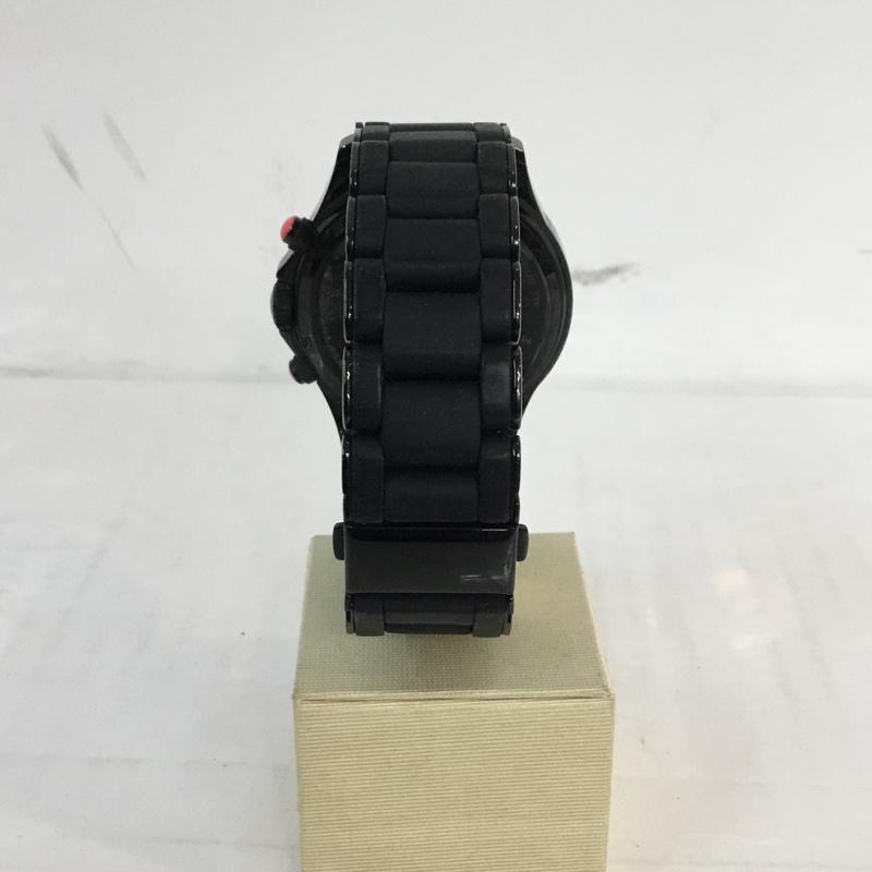 マークバイマークジェイコブス MARC by MARC JACOBS 腕時計 アナログ(クォーツ式) MBM2585 無地 黒 / ブラック / X 赤 / レッド / メンズ USED 古着 中古 10054950