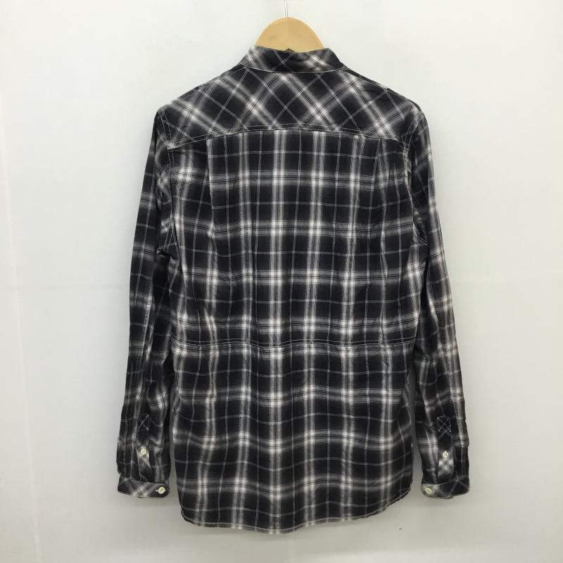 ノンネイティブ nonnative シャツ、ブラウス 長袖 ハーフボタン長袖チェックシャツ 0 チェック 白 / ホワイト / X 黒 / ブラック / X 灰 / グレー / メンズ USED 古着 中古 10054975