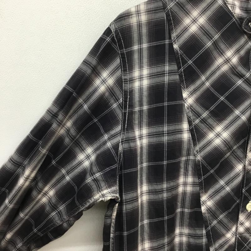 ノンネイティブ nonnative シャツ、ブラウス 長袖 ハーフボタン長袖チェックシャツ 0 チェック 白 / ホワイト / X 黒 / ブラック / X 灰 / グレー / メンズ USED 古着 中古 10054975