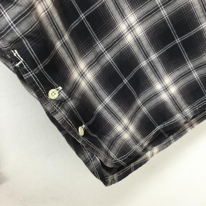ノンネイティブ nonnative シャツ、ブラウス 長袖 ハーフボタン長袖チェックシャツ 0 チェック 白 / ホワイト / X 黒 / ブラック / X 灰 / グレー / メンズ USED 古着 中古 10054975