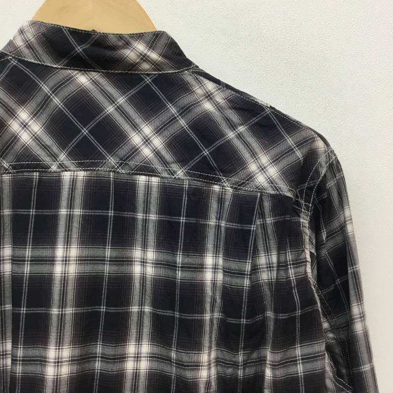ノンネイティブ nonnative シャツ、ブラウス 長袖 ハーフボタン長袖チェックシャツ 0 チェック 白 / ホワイト / X 黒 / ブラック / X 灰 / グレー / メンズ USED 古着 中古 10054975