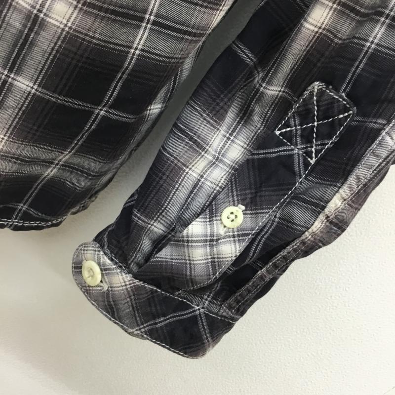 ノンネイティブ nonnative シャツ、ブラウス 長袖 ハーフボタン長袖チェックシャツ 0 チェック 白 / ホワイト / X 黒 / ブラック / X 灰 / グレー / メンズ USED 古着 中古 10054975