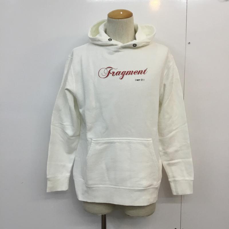 サカイ Sacai パーカー 長袖 fragment design ロゴ、文字 白 / ホワイト / メンズ USED 古着 中古 10055125