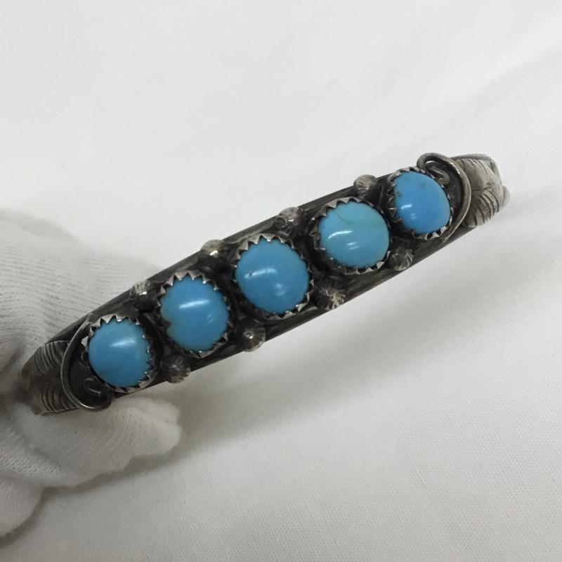 ロンハーマン Ron Herman アクセサリー ブレスレット、バングル ターコイズシルバーバングル 銀 / シルバー / メンズ USED 古着 中古 10055210