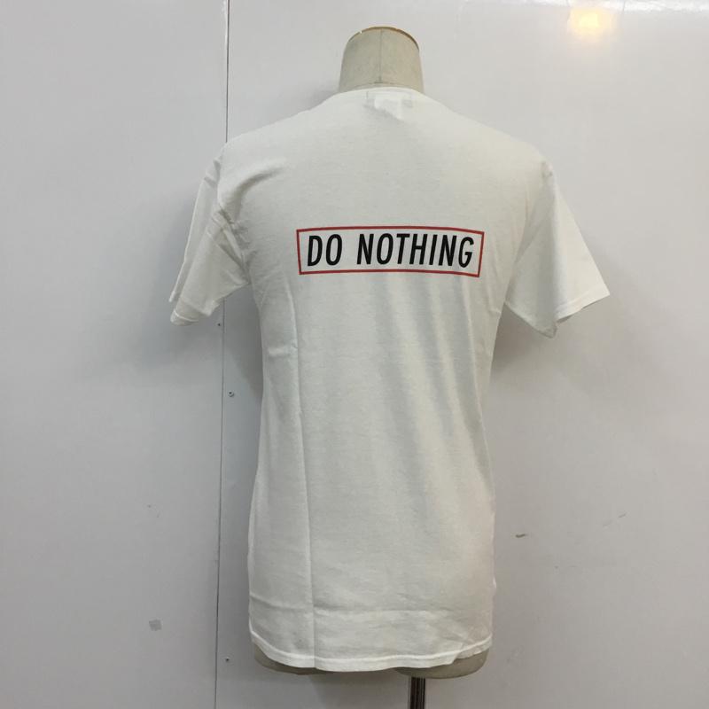 ドゥーナッシングコングレス do nothing congress Tシャツ 半袖 S ロゴ、文字 白 / ホワイト / メンズ USED 古着 中古 10055215