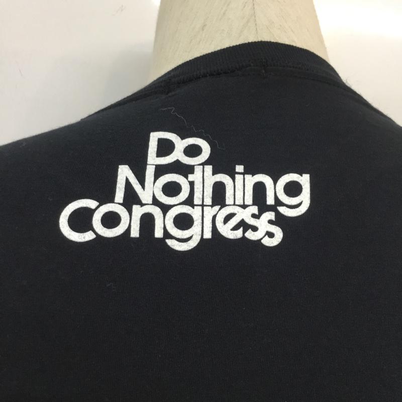 ドゥーナッシングコングレス do nothing congress Tシャツ 半袖 S ロゴ、文字 黒 / ブラック / メンズ USED 古着 中古 10055225