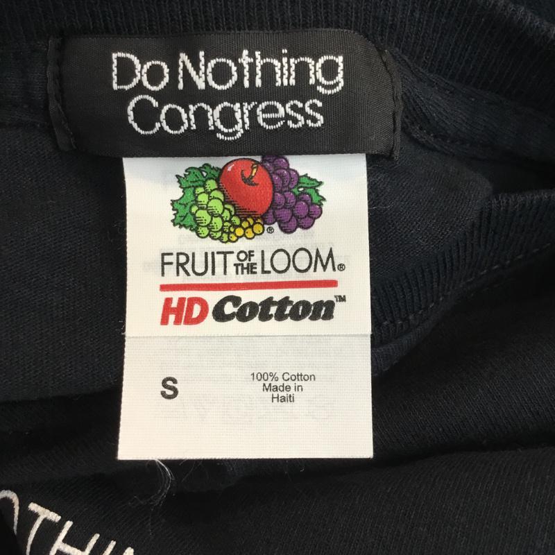 ドゥーナッシングコングレス do nothing congress Tシャツ 半袖 S ロゴ、文字 黒 / ブラック / メンズ USED 古着 中古 10055225