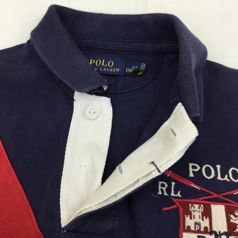 ポロラルフローレン POLO RALPH LAUREN ポロシャツ 半袖 S 赤 / レッド / X 紺 / ネイビー / メンズ USED 古着 中古 10055258